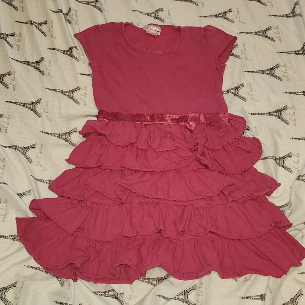 Cherokee dark pink Jersey Frilly Dress